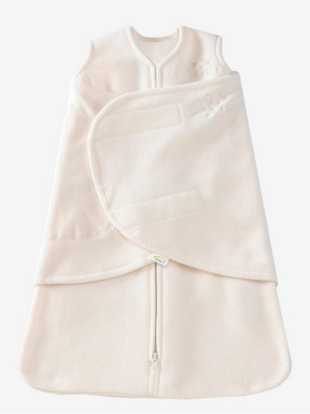 HALO Sleep Sack Swaddle, TOG 3.0 Newborn Micro Fleece Cream 0 - 3 months